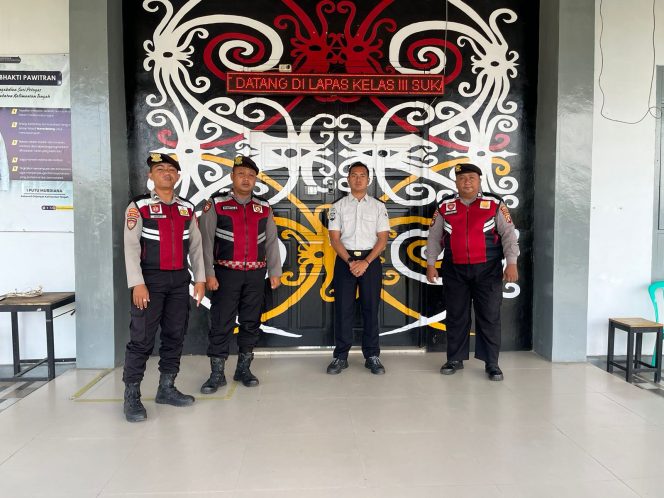 
					Perkuat Sinergitas, Sat Samapta Polres Sukamara Monitoring Situasi Kamtibmas di Lapas Kelas III Sukamara