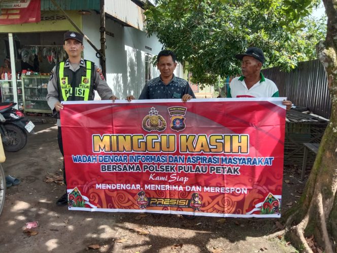 
					POLDA KALTENG/POLRES KAPUAS/POLSEK PULAU PETAK GELAR GIAT “MINGGU KASIH”