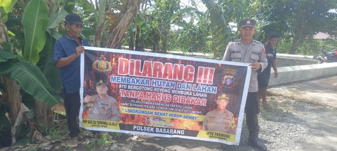 
					Polsek Basarang Gencar Patroli Karhutla Cegah Kebakaran Hutan Dan Lahan
