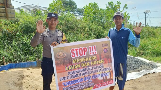 
					Cegah Karhutla, Polsek Kahayan Hilir Gencarkan Sosialisasi Larangan Bakar Hutan dan Lahan di Desa Buntoi
