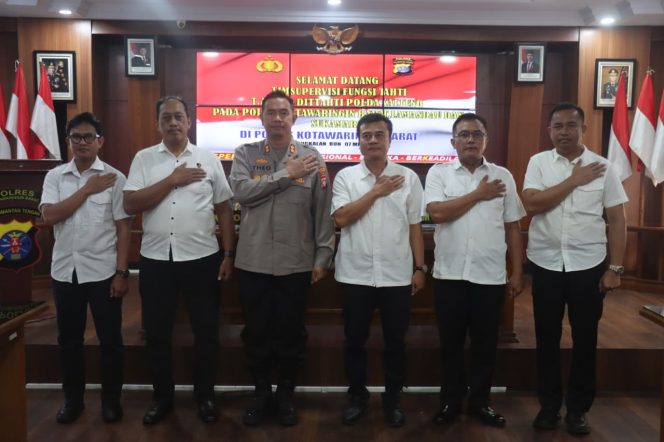 
					Optimalkan Standar Keamanan, Polres Kobar Terima Kunjungan Tim Supervisi Dit Tahti Polda Kalteng