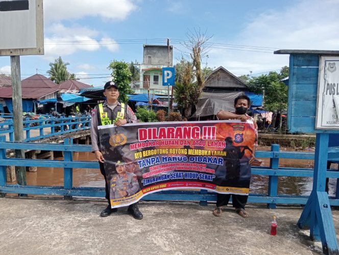 
					Cegah Kabut Asap, Polsek Kapuas Barat Gencarkan Patroli dan Sosialisasi Larangan Karhutla
