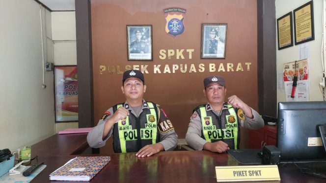 
					Pastikan Keamanan Wilayah, Personel Polsek Kapuas Barat Laksanakan Penjagaan Mako Rutin