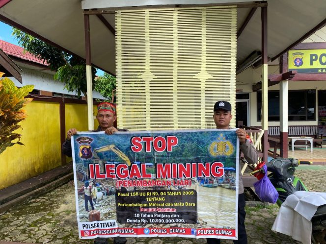 
					Polsek Tewah Masifkan Edukasi Larangan PETI