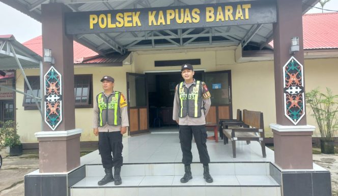 
					Tingkatkan Kewaspadaan, Polsek Kapuas Barat Perketat Pengamanan Mako