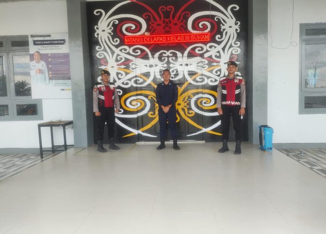 
					Sat Samapta Polres Sukamara Cegah Gangguan Kamtibmas Lewat Pengawasan Ketat Jalur Lapas Kelas III Sukamara
