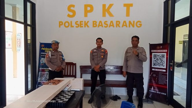 
					Tingkatkan Kewaspadaan Personil Polsek Basarang Giat Siaga Mako