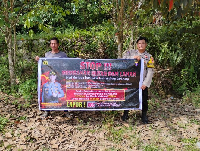 
					BHABINKAMTIBMAS TELAGA PULANG SOSIALISASIKAN LARANGAN MEMBAKAR HUTAN DAN LAHAN
