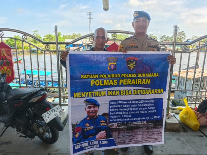 
					Sat Polairud Polres Sukamara Laksanakan Kegiatan Sambang Dialogis Mengenai Larangan Menyetrum Ikan / Illegal Fishing