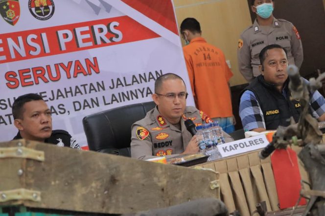 
					UNGKAP 40 KASUS KEJAHATAN JALANAN, 74 TERSANGKA DIAMANKAN POLRES SERUYAN SELAMA PERIODE JANUARI–MEI 2026