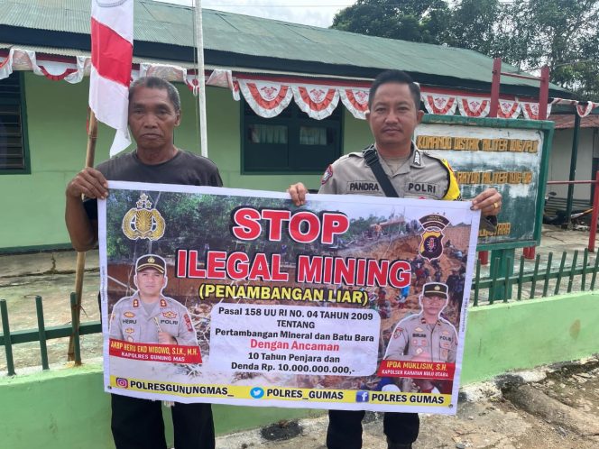 
					Polsek Kahayan Hulu Utara Ajak Warga Pilih Mata Pencaharian Legal