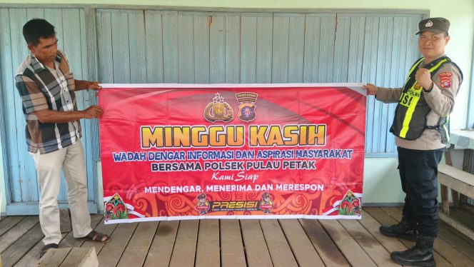 
					POLDA KALTENG/POLRES KAPUAS/POLSEK PULAU PETAK GELAR GIAT “MINGGU KASIH”