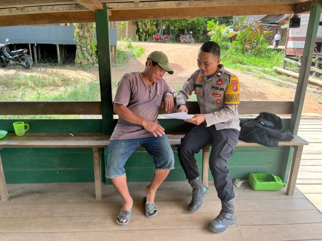 
					BHABINKAMTIBMAS POLRES SERUYAN SAMBANG DAN SOSIALISASI LARANGAN BAKAR HUTAN DAN LAHAN DI DESA GANTUNG PENGAYUH