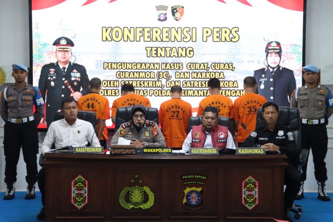 
					Polres Kapuas Tegaskan Komitmen Berantas Kejahatan dan Narkoba Lewat Pengungkapan Sejumlah Kasus