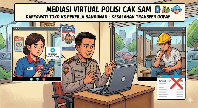 
					Top Up Gopay Kelebihan Rp 200 Ribu Penerima Tidak Mau Ngembalikan, Karyawati Toko Ritel di Palangka Raya Curhat ke Cak Sam Polda Kalteng, Pekerja Bangunan Dibina dan Dimediasi Virtual