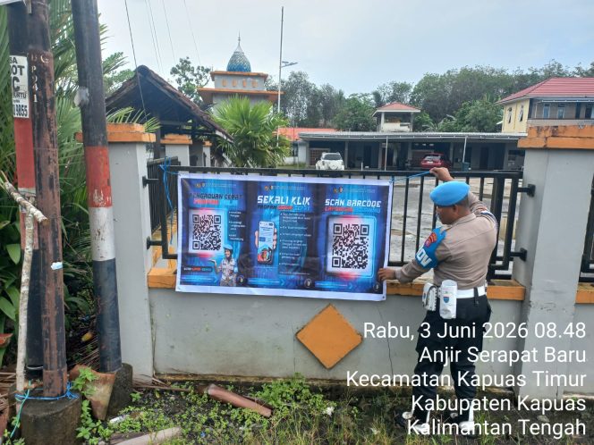 
					Propam Polsek Kapuas Timur Sosialisasikan Layanan Dumas Online Propam Polri