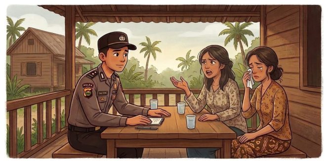 
					Suami Ngaku Bujang Selingkuh Dengan Janda, Istri Tukang Bangunan di Palangka Raya Bertengkar Dengan Janda Warga Katingan Dimediasi Virtual Oleh Cak Sam Polda Kalteng