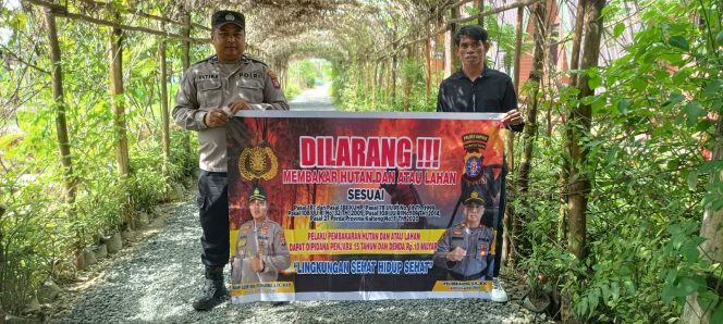
					“Cegah Karhutla” Polsek Kapuas Timur Rutin Sosialisasi dan Imbau Masyarakat Tidak Membakar Hutan dan Lahan