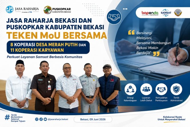 
					Langkah Besar Samsat Kabupaten Bekasi, 19 Koperasi Siap Jadi Mitra Edukasi Pajak Kendaraan