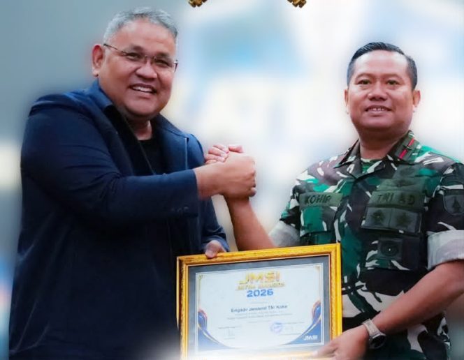
					Danrem 084/Bhaskara Jaya Brigjen TNI Kohir Dianugerahi JMSI Award 2026