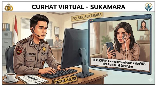 
					Kenal TNI Gadungan di Instagram Lalu Diajak Pacaran Online Dan VCS, Janda 1 Anak di Sukamara Cuhat Virtual ke Cak Sam Polda Kalteng Karena Diancam Disebarkan Video Syurnya