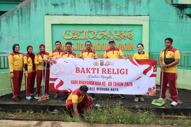 
					Sambut Hari Bhayangkara Ke-80, Polres Murung Raya Gelar Bakti Religi Ditempat Ibadah