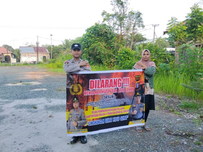 
					“Cegah Karhutla” Polsek Kapuas Timur Rutin Sosialisasi dan Imbau Masyarakat Tidak Membakar Hutan dan Lahan