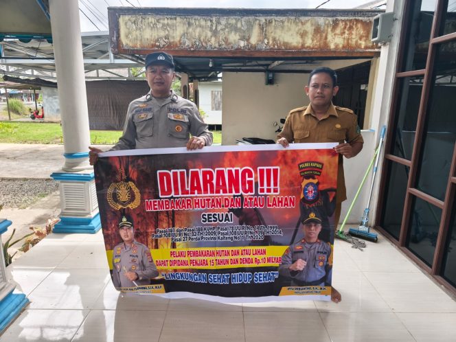 
					“Cegah Karhutla” Polsek Kapuas Timur Rutin Sosialisasi dan Imbau Masyarakat Tidak Membakar Hutan dan Lahan