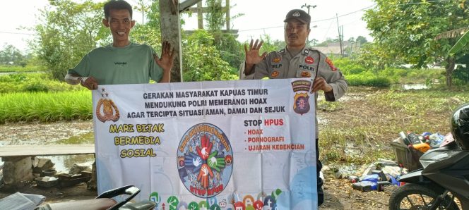 
					Cegah Berita HOAX, Polsek Kapuas Timur Sosialisasikan HPUS