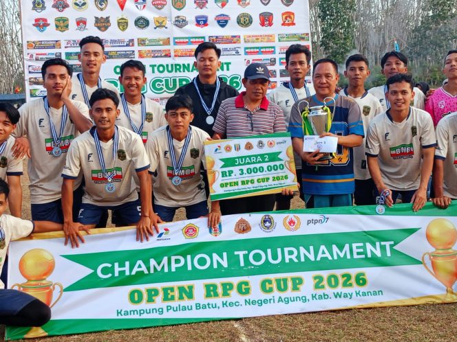 
					Sukses Gelar Open RPG CUP 2026, Camat Negeri Agung Apresiasi Sportivitas Perseneba dan Mulya Agung