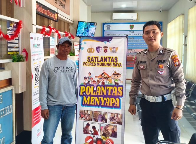 
					Polantas Menyapa, Unit Regident Samsat Murung Raya Pastikan Pelayanan Publik Yang Presisi