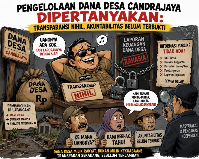 
					Menyoal Transparansi Dana Desa Candrajaya : Aroma Ketidakjelasan Proyek Jalan hingga Pengadaan Bibit Tahun 2024-2025