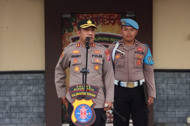 
					Pimpin Apel Pagi, Kapolres Murung Raya Tekankan Disiplin dan Aturan