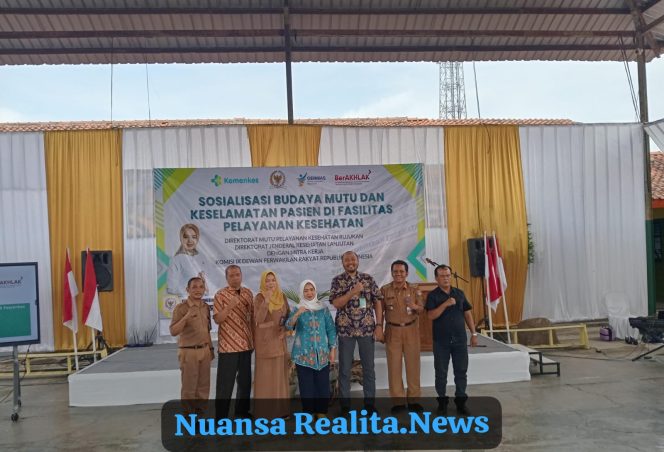 
					Kemenkes Bersama Komisi IX DPR RI Gelar Sosialisasi Budaya Mutu dan Keselamatan Pasien di Lapangan SMP PGRI 23 Bantarsari