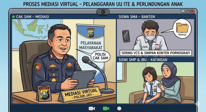 
					Kenal di Instagram Lalu Pacaran Online Dan Sering VCS, Cak Sam Polda Kalteng Bina Anak Baru Lulus SMP di Katingan Dan Oknum Siswa SMA di Banten Karena Banyak Nyimpan Video Pornografi