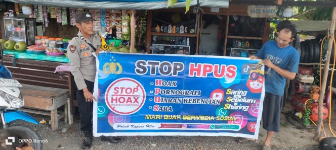 
					Stop Penyebaran Hoaks Di Masyarakat Polsek Kapuas Hilir Rutin Sampaikan Himbauan Anti Hpus