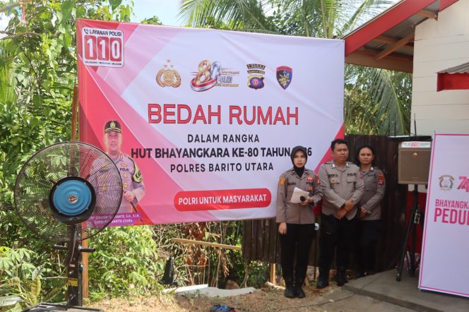
					Polres Barito Utara Resmikan Bedah Rumah Peringatan Hari Bhayangkara ke-80, Wujud Nyata Kepedulian Polri kepada Masyarakat