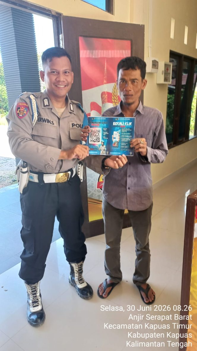 
					Propam Polsek Kapuas Timur Sosialisasikan Layanan Dumas Online Propam Polri