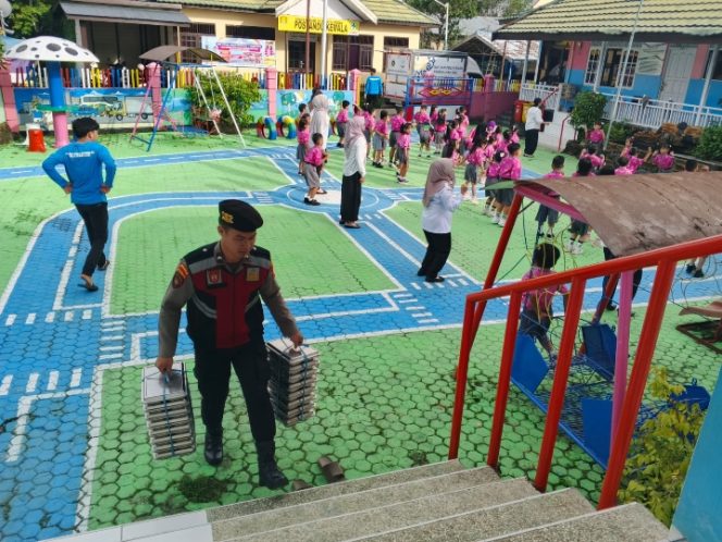 
					SATSAMAPTA POLRES BARITO UTARA LAKSANAKAN PENGAWALAN DISTRIBUSI MBG