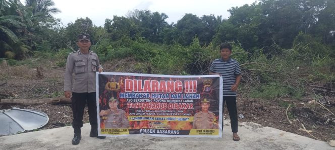 
					Cegah Terjadinya Karhutla, Anggota Polsek Basarang Lakukan Sosialisasi Secara Rutin