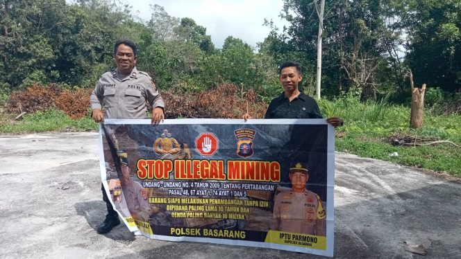 
					Polsek Basarang Sosialisi Larangan Ilegal Mining Di Wilayah Hukumnya