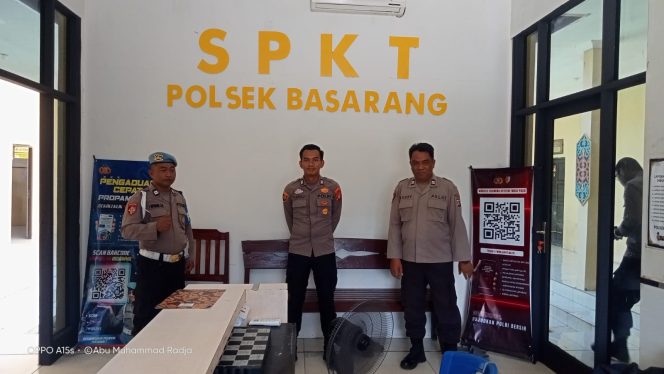 
					Tingkatkan Kewaspadaan Personil Polsek Basarang Giat Siaga Mako