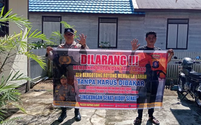 
					Antisipasi Karhutla, Polsek Kapuas Barat Gencarkan Imbauan Buka Lahan Tanpa Bakar Kepada Warga