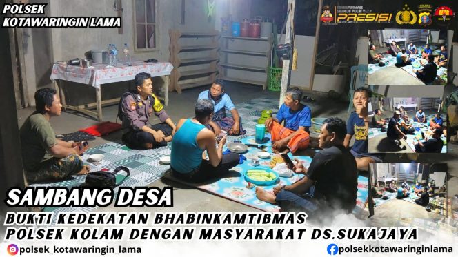 
					Bhabinkamtibmas Desa Sukajaya Sambang Warga, Perkuat Sinergi Jaga Kamtibmas
