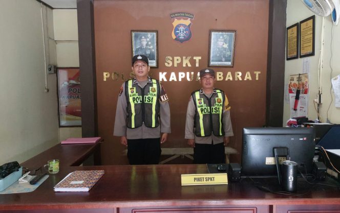 
					Pastikan Keamanan Wilayah, Polsek Kapuas Barat Tingkatkan Kesiapsiagaan Siaga Jaga Mako