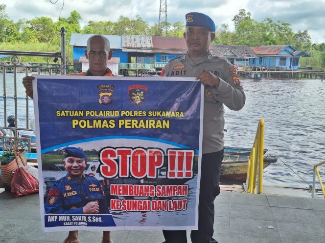 
					Benteng Kamtibmas Perairan, Sat Polairud Polres Sukamara Jaga Ketenangan Warga Bantaran Sungai