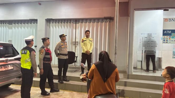 
					PAMAPTA I POLRES SERUYAN PATROLI OBJEK VITAL PERBANKAN MALAM HARI