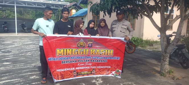 
					Untuk Menampung Aspirasi Masyarakat Polsek Basarang Melaksanakan Giat Minggu Kasih Di Desa Basarang Jaya