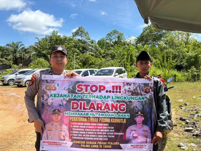 
					Wujudkan Rungan Bebas Asap, Polsek Rungan Perkuat Pertahanan Alam Bersama Warga