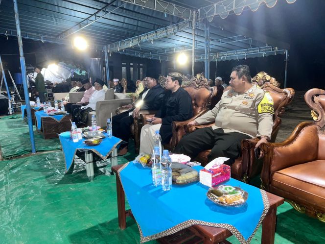 
					Bhabinkamtibmas Sungai Melawen Hadiri Mujahadah Rubu’ussanah Wahidiyah dan Peresmian Ponpes Wahid At-Tahdzib